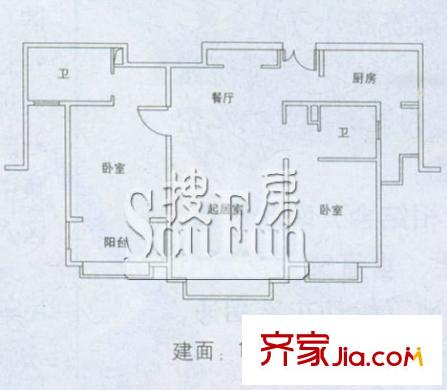上海 水清木華公寓 戶型圖