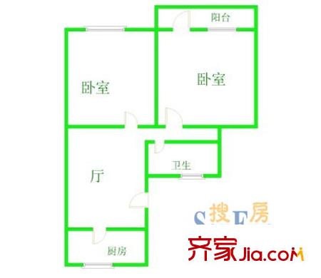 上海 保德公寓 户型图