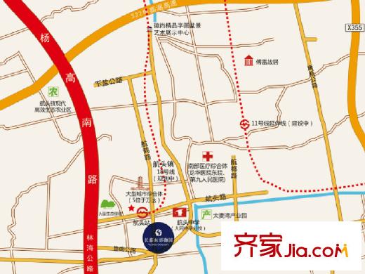 長泰東郊御園交通圖