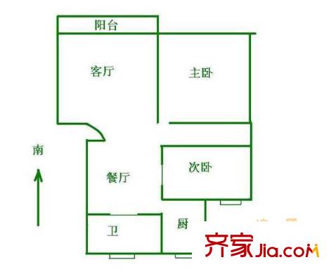 真如西村2室2厅1卫1厨