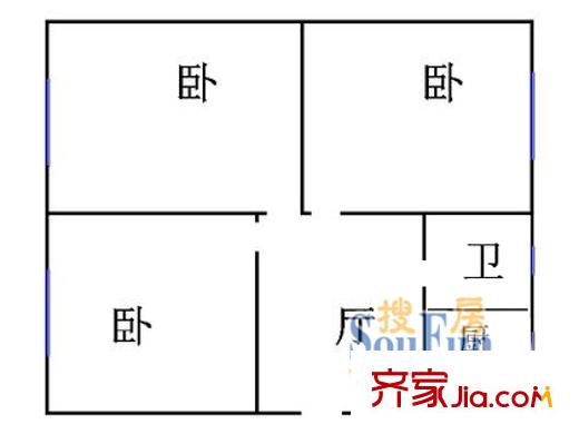新德路506弄小區(qū)戶型圖新德路506弄 3室 戶型圖 3室1廳1衛(wèi)1廚