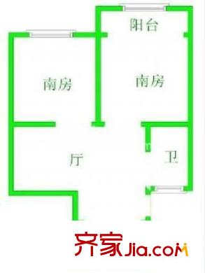 万景园户型图户型图 2室2厅1卫1厨