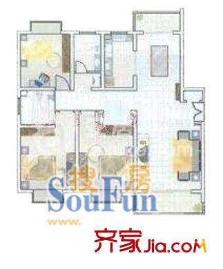 中大苑1室1廳1衛(wèi)1廚