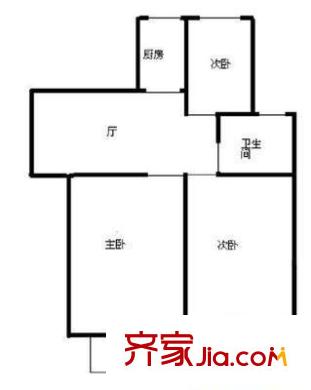 新川小區(qū)戶型圖戶型圖 2室1廳1衛(wèi)1廚