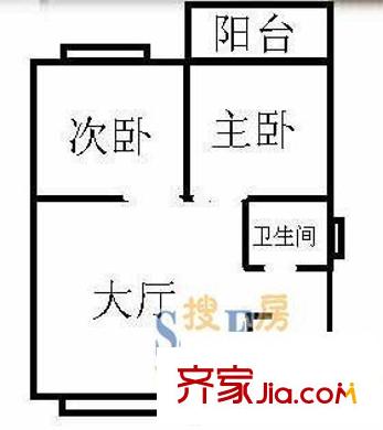 新川小區(qū)戶型圖戶型圖 3室1廳1衛(wèi)1廚