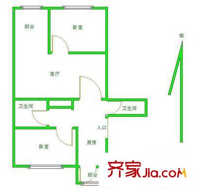 上海 甘泉三村 户型图