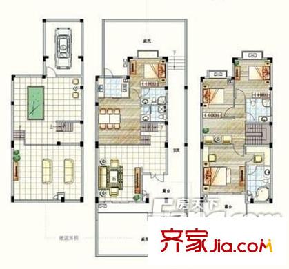 綠地公寓(川沙)戶型圖戶型圖 6室3廳1衛(wèi)1廚