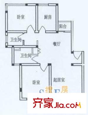 共和新路4555弄小区户型图上海 共和新路4555弄 户型图 2室1卫1厨