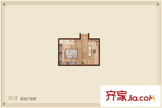 新城云间锦院联排别墅跃层户型图 4室3厅3卫1厨
