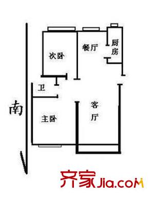 大華錦繡華城第2街區(qū)戶型圖上海 大華錦繡華城第二街區(qū) 戶型圖 2室2廳1衛(wèi)1廚