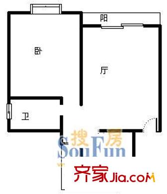 大華錦繡華城第2街區(qū)戶型圖上海 大華錦繡華城第二街區(qū) 戶型圖 1室1廳1衛(wèi)1廚