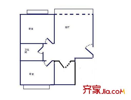 麗都家園 2室 戶型圖