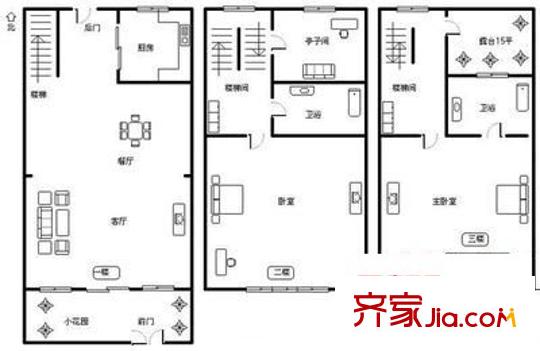 永康路新里 5室 戶型圖