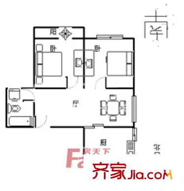 上海 杏花新苑 戶型圖