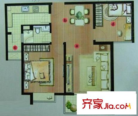 證大寬域戶型圖戶型圖 2室2廳1衛(wèi)
