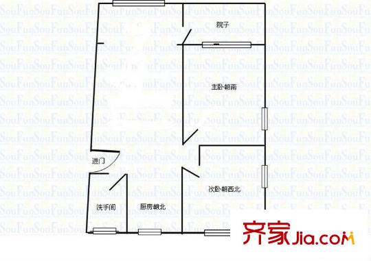 梅園四街坊 0室 戶型圖