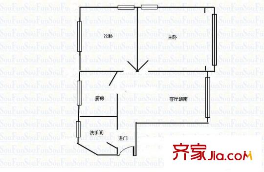 梅園四街坊 0室 戶型圖