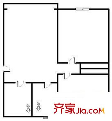 梅園四街坊 2室 戶型圖