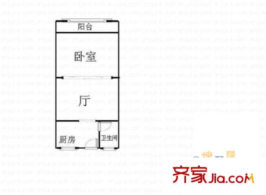 章家巷小区户型图章家巷1室1厅1卫1厨 1室1厅1卫1厨