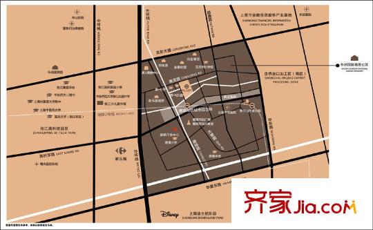 綠城玉蘭花園交通圖