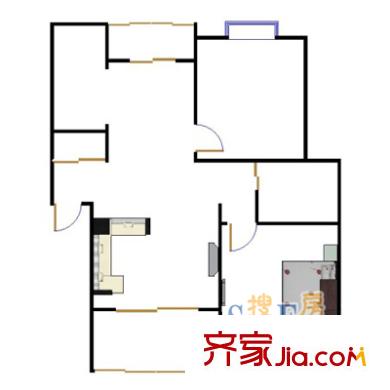 上海 三湘四季花城三期(紫薇苑) 户型图