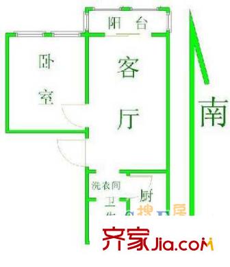 恒大華城新華苑戶型圖上海 新華苑（浦東） 戶型圖 1室1廳1衛(wèi)1廚