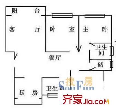 上海 嘉福坊 户型图