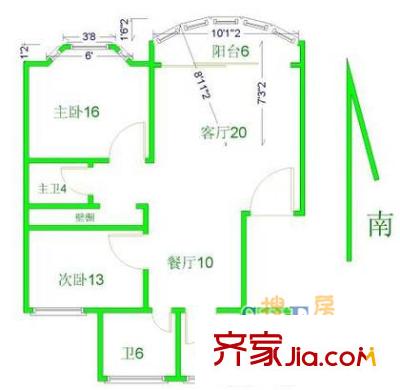 上海 金阳怡景公寓 户型图