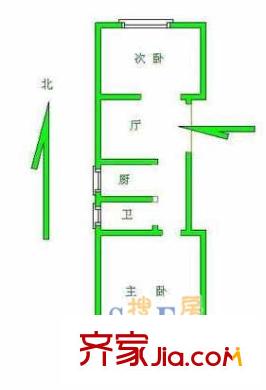 铁路新村杨浦户型图上海 铁路新村 户型图 2室1厅1卫1厨