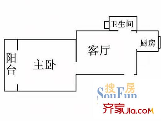 浦東大道2511弄小區(qū)戶型圖上海 浦東大道2511弄 戶型圖 1室1廳1衛(wèi)1廚