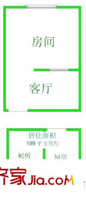 丽园路710弄小区户型图 户型图 1室1厅1卫1厨
