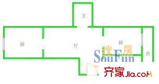 国顺路400弄小区户型图上海 国顺路400弄 户型图 2室1厅1卫1厨