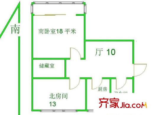齊八小區(qū) 0室 戶型圖