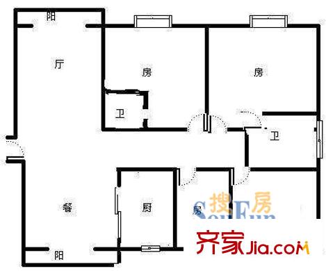 上海 弘揚公寓 戶型圖