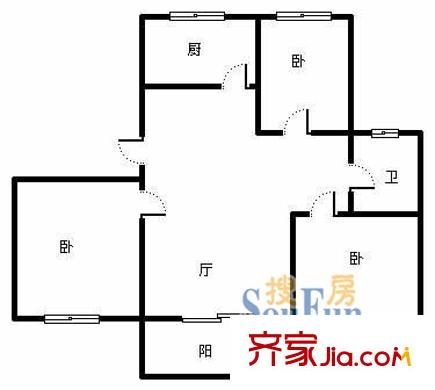 華沙一村 戶型圖
