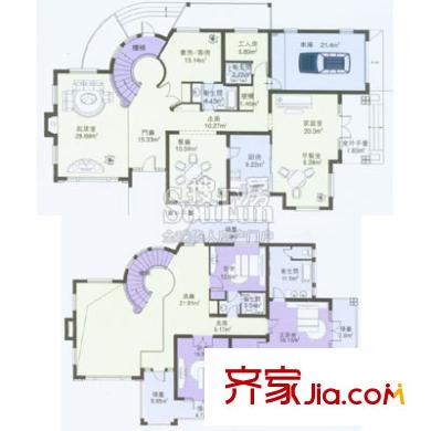 上海 建德南郊別墅 戶型圖