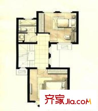 欣荷苑戶型圖戶型圖 2室1廳1衛(wèi)1廚