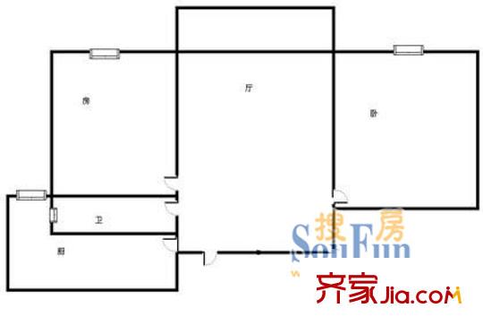 上海 建峰大厦 户型图