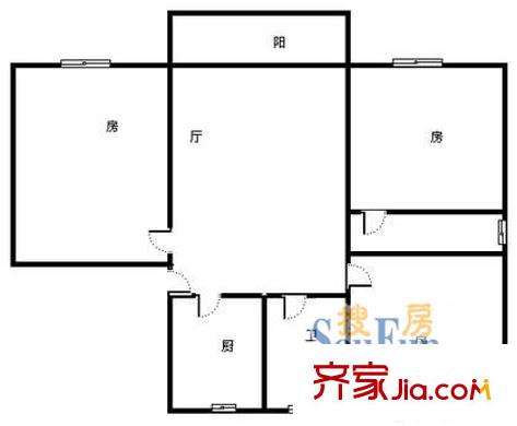 上海 建峰大厦 户型图