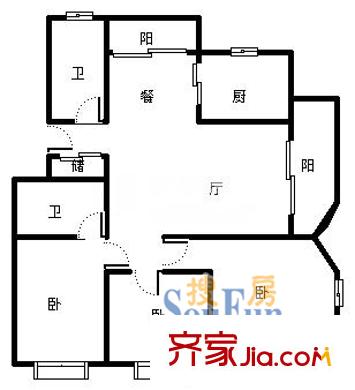 上海 中大麗都 戶型圖