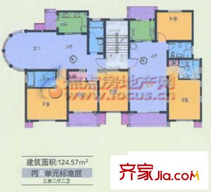 御水豪庭戶型圖A戶型 3室2廳2衛(wèi)1廚