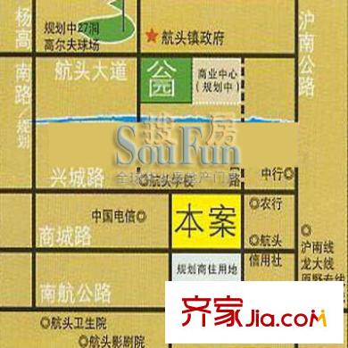 滬航公寓交通圖