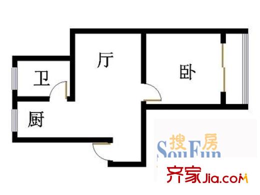 東靖苑1室1廳1廚1衛(wèi)