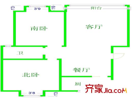 上海 嘉城爱琴海 户型图