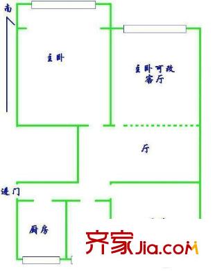 金楊六街坊 3室 戶型圖