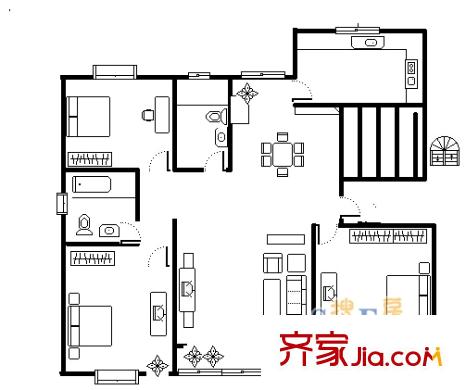 上海 金沙嘉苑 户型图