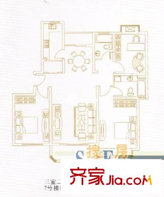 上海 金沙嘉苑 户型图