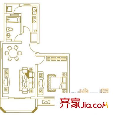 上海 金沙嘉苑 户型图