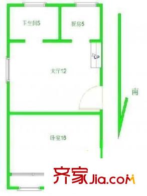 聯(lián)鑫坊 1室 戶型圖