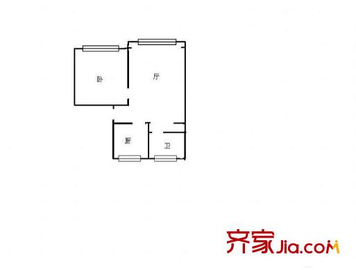 聯(lián)鑫坊 2室 戶型圖